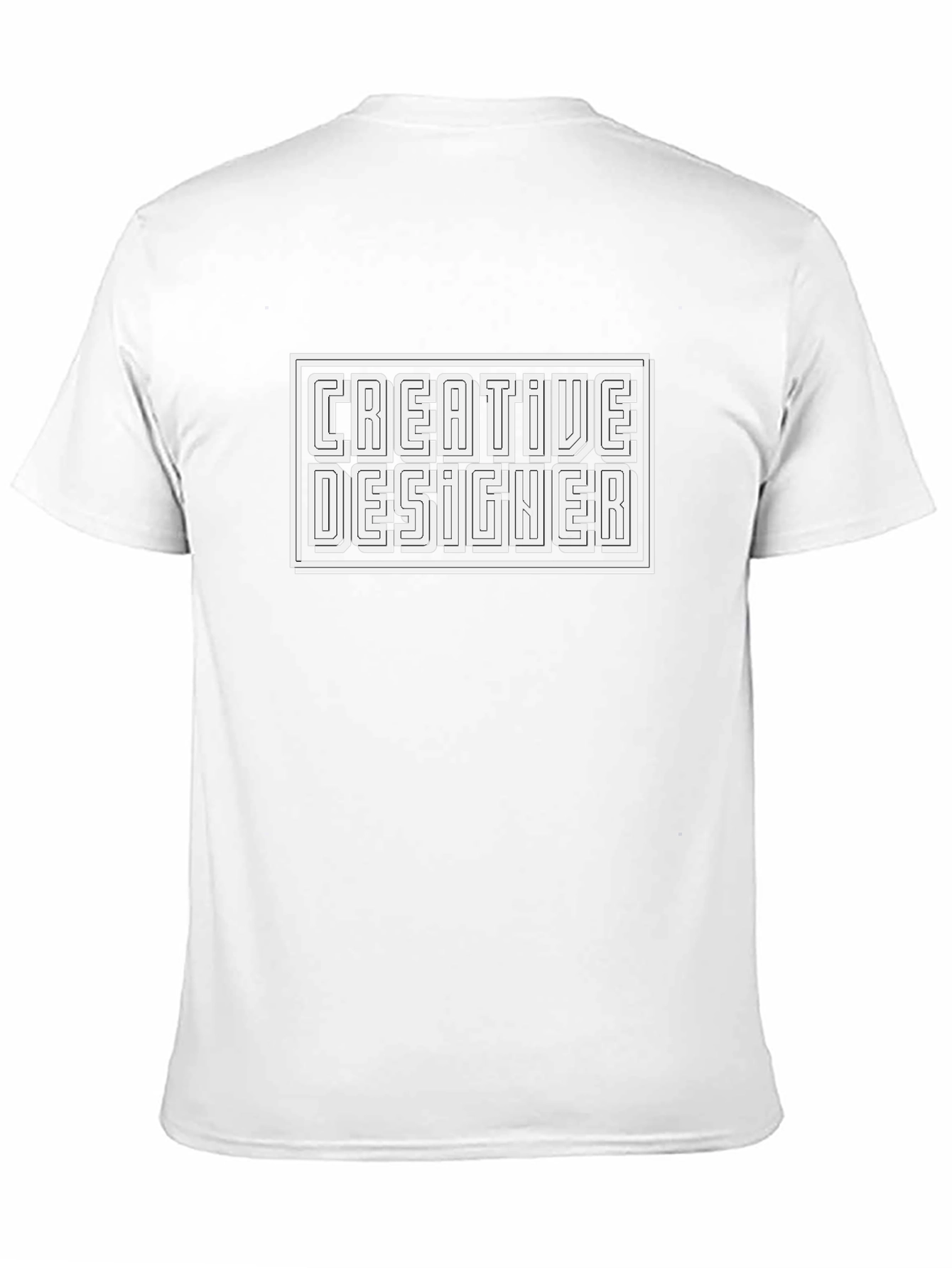 Creative Designer Black Graphic Tee