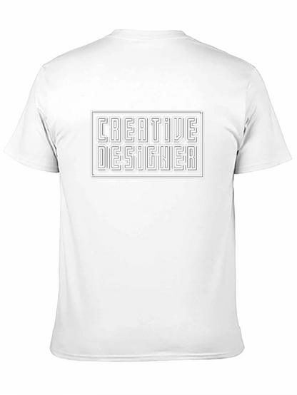 Creative Designer Black Graphic Tee