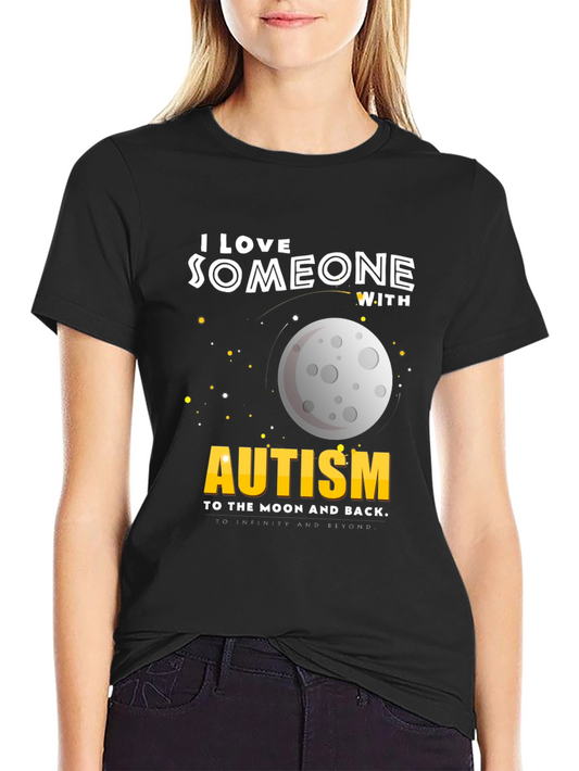 Autism Awareness Graphic Tee - Love to the Moon and Back