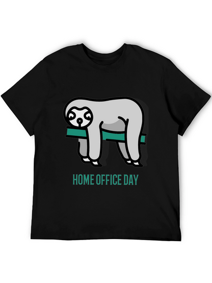 Home Office Day Sloth Graphic Tee