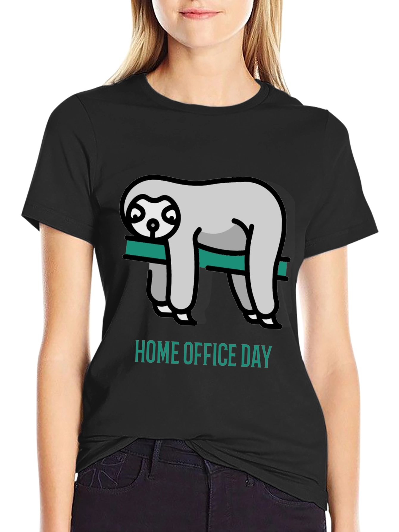 Home Office Day Sloth Graphic Tee