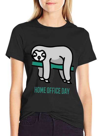 Home Office Day Sloth Graphic Tee