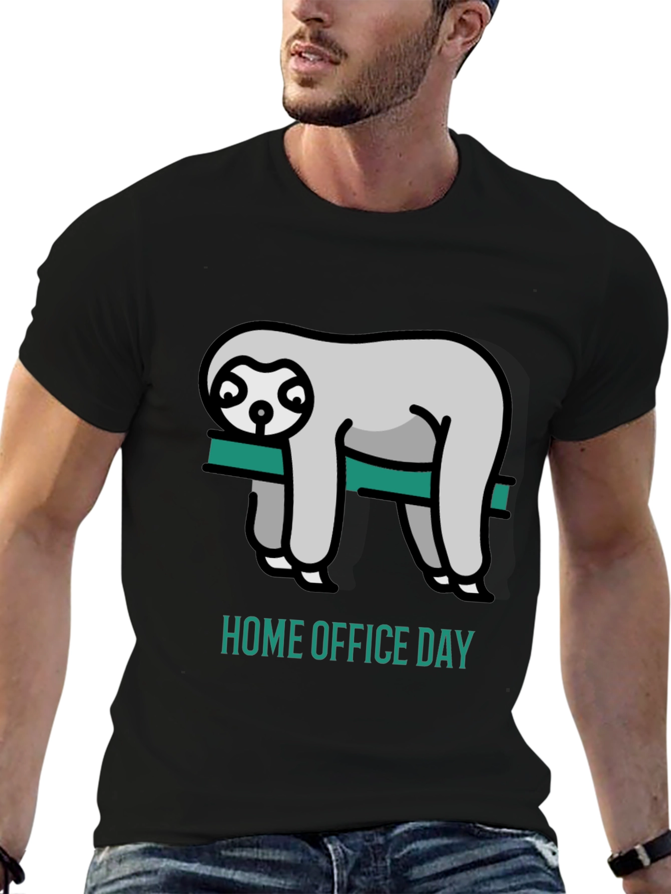 Home Office Day Sloth Graphic Tee