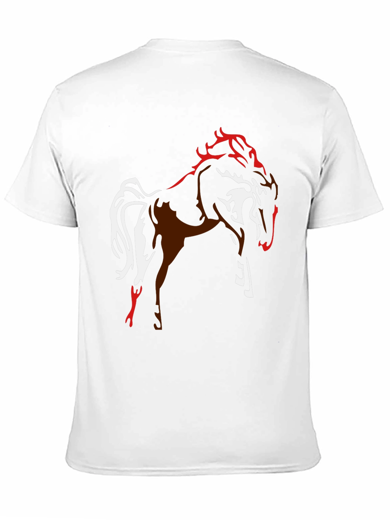 Graphic Horse Tee - Black Stylish Mens T-Shirt