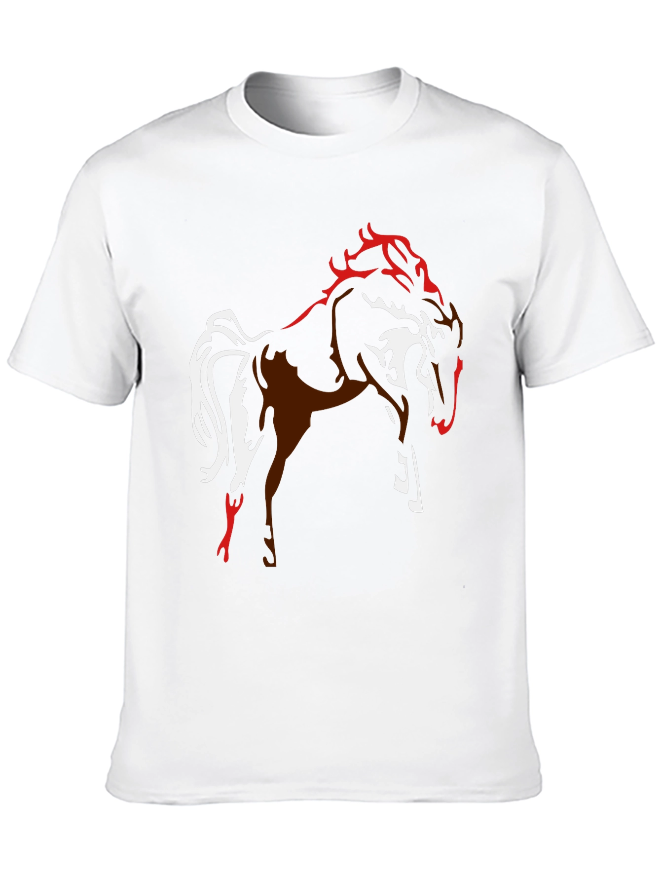 Graphic Horse Tee - Black Stylish Mens T-Shirt