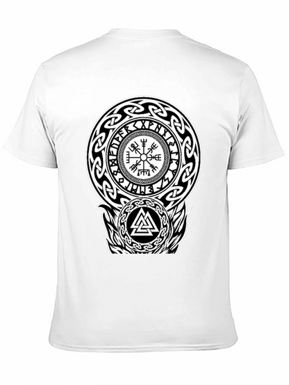 Viking Symbol Graphic Print T-Shirt