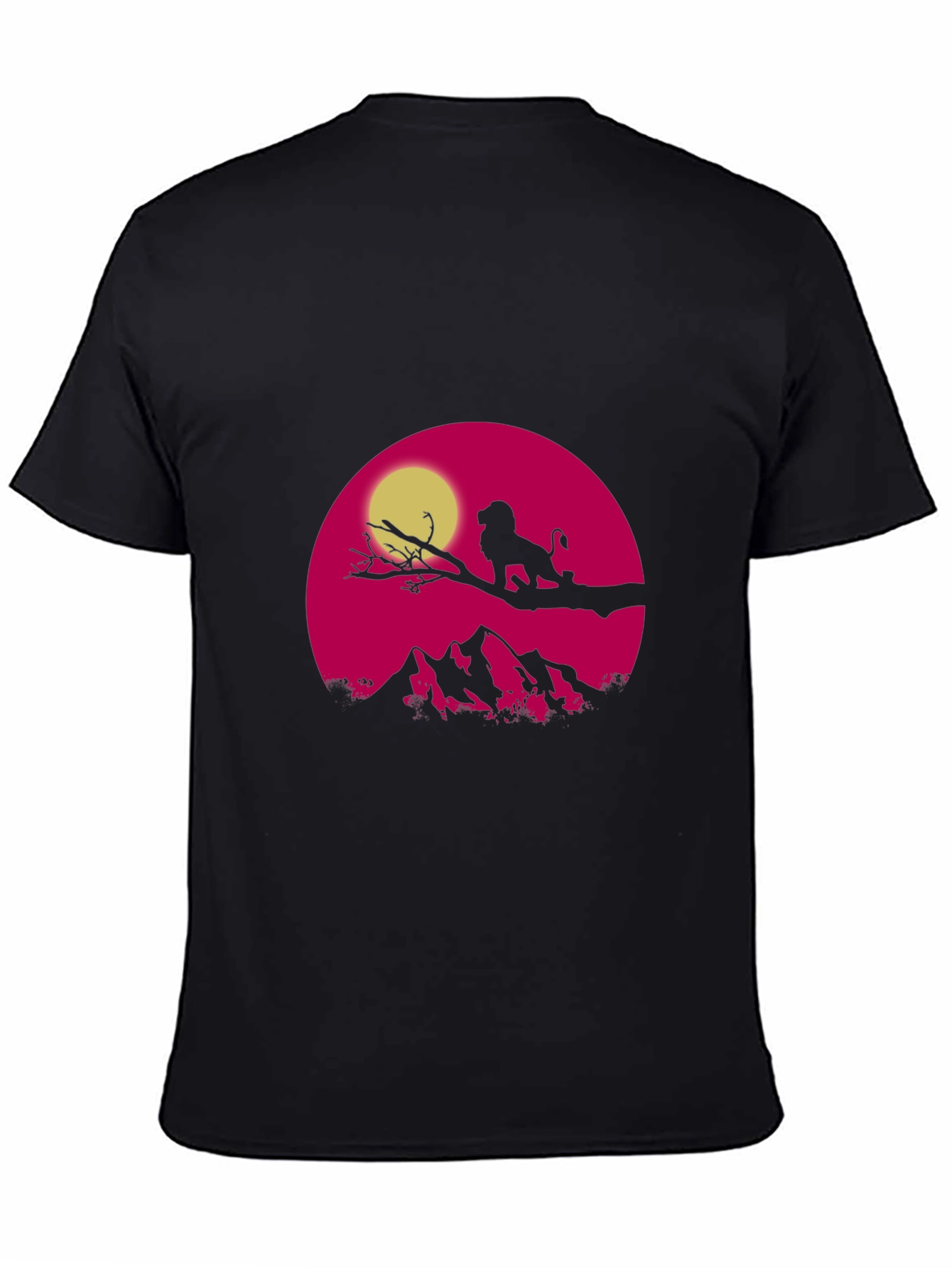 Lion King Sunset T-Shirt - Graphic Print Tee