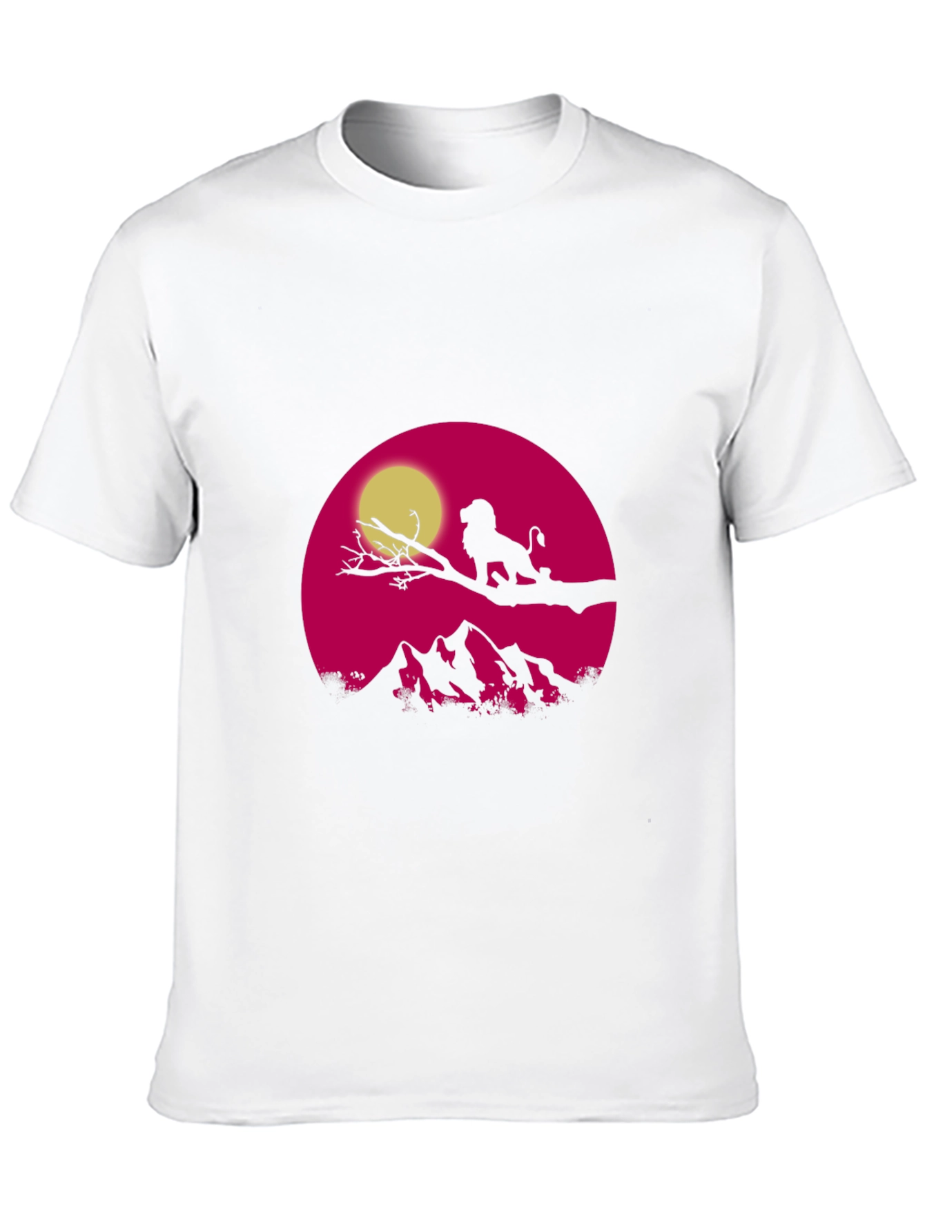 Lion King Sunset T-Shirt - Graphic Print Tee