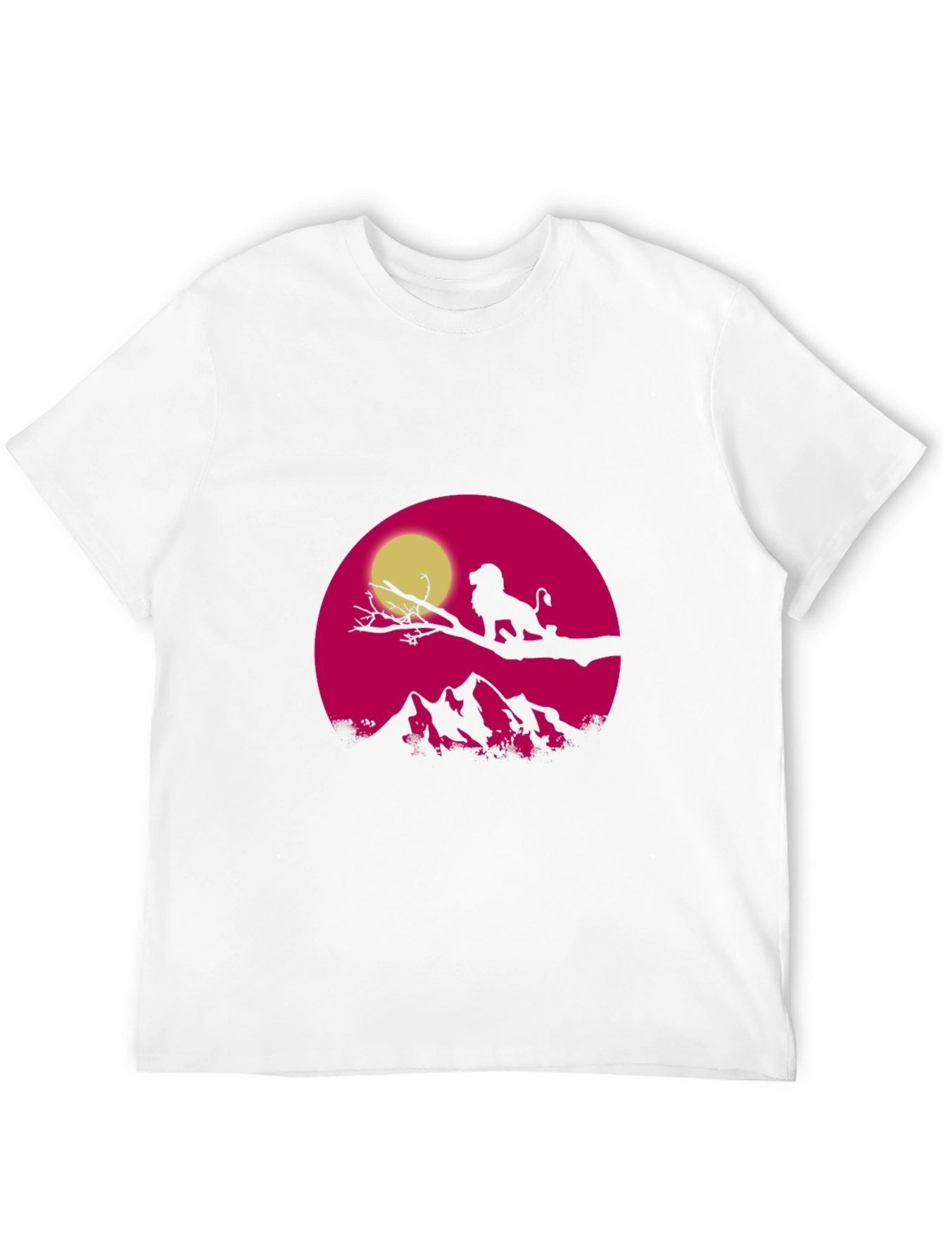 Lion King Sunset T-Shirt - Graphic Print Tee