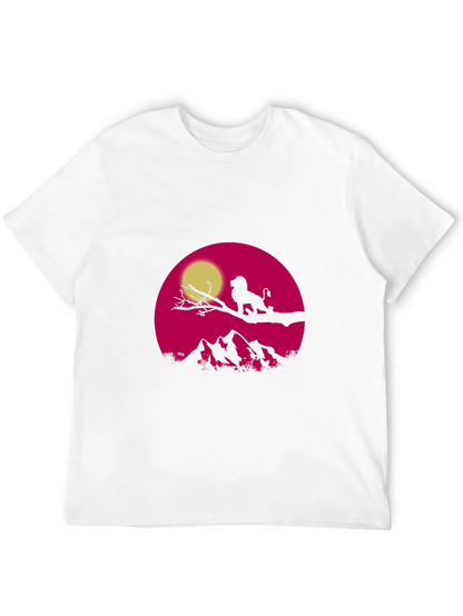 Lion King Sunset T-Shirt - Graphic Print Tee
