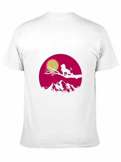 Lion King Sunset T-Shirt - Graphic Print Tee