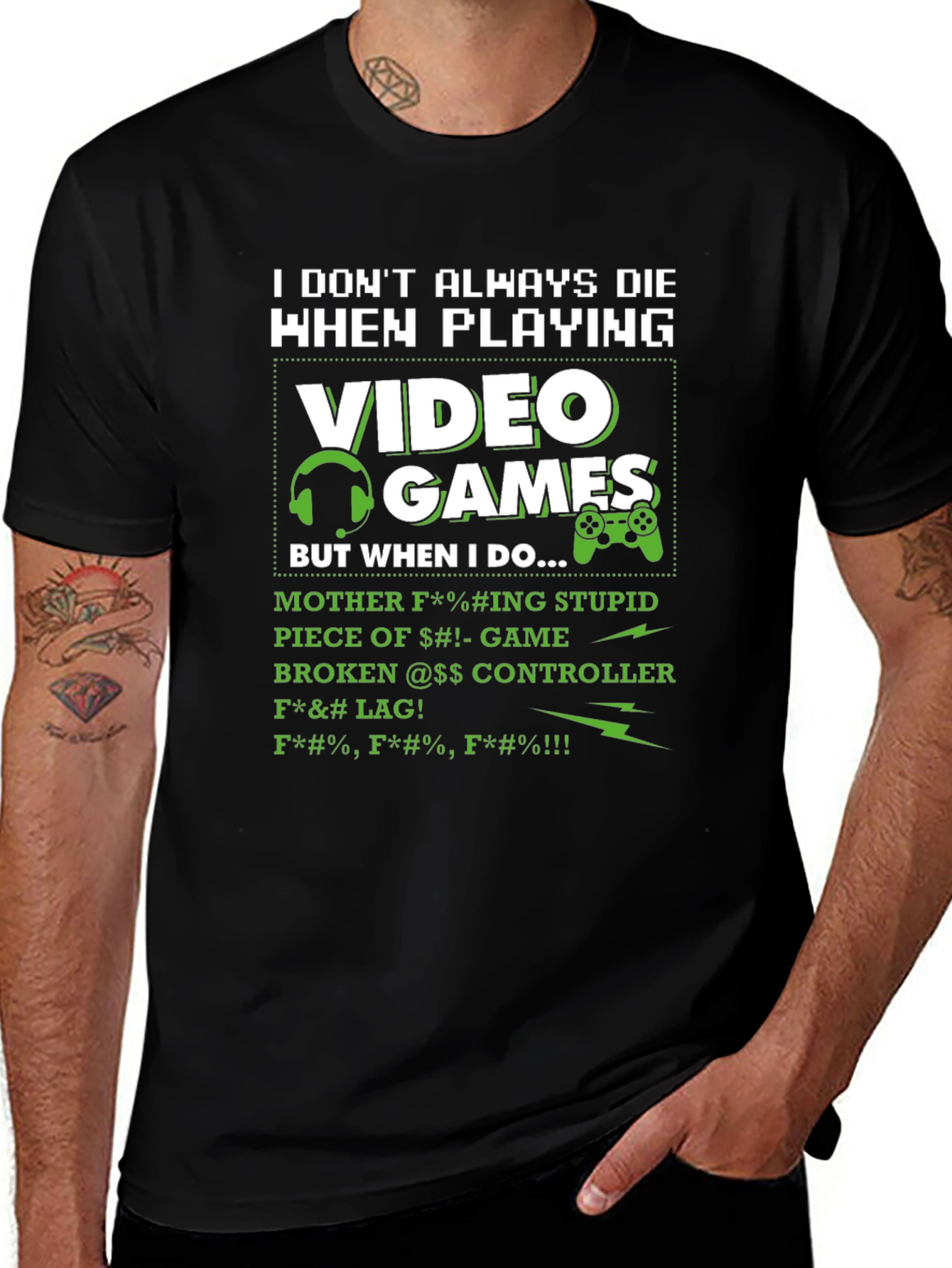 Gamers Lament T-Shirt - I Dont Always Die