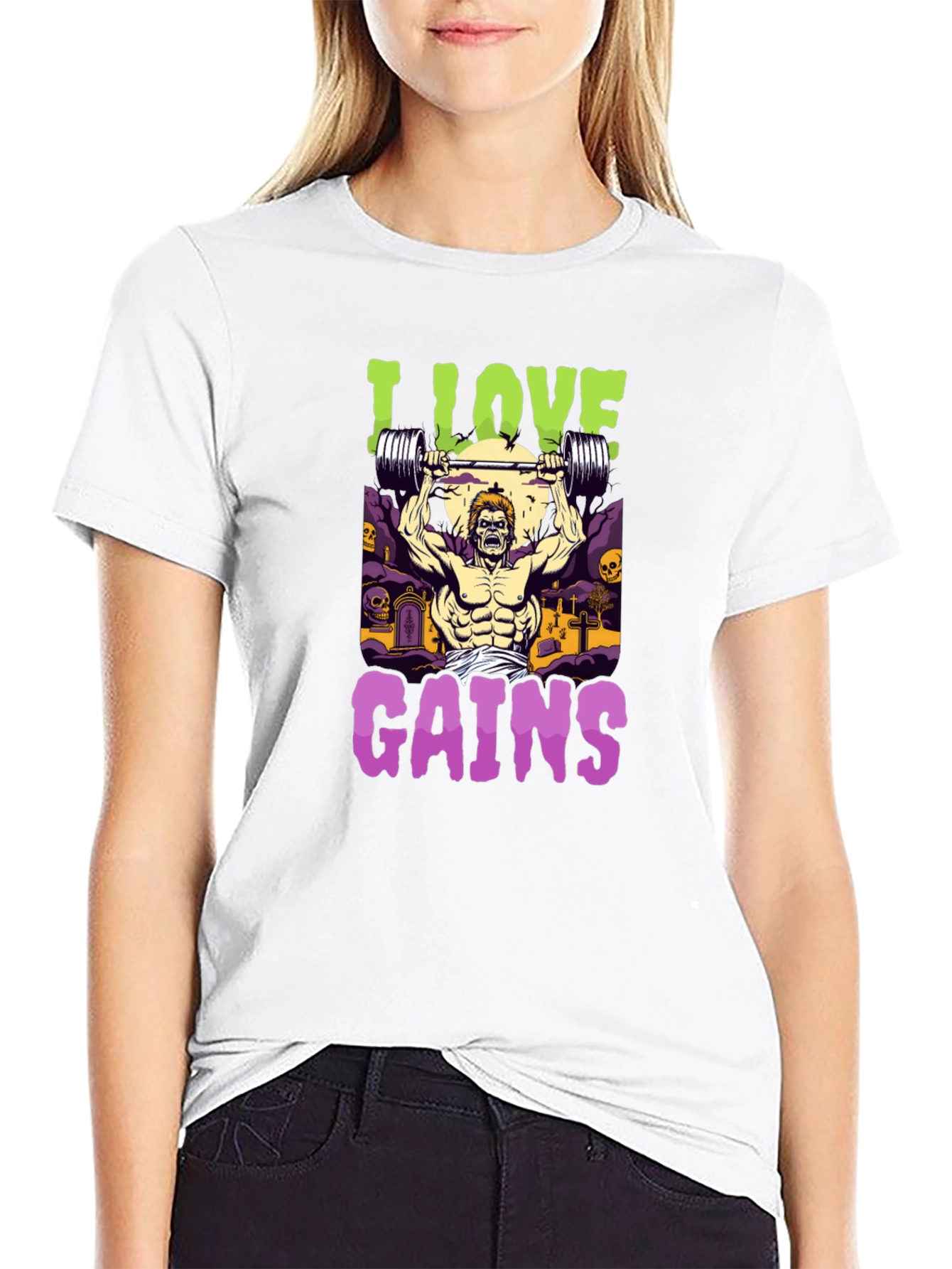 I Love Gains Graphic Tee