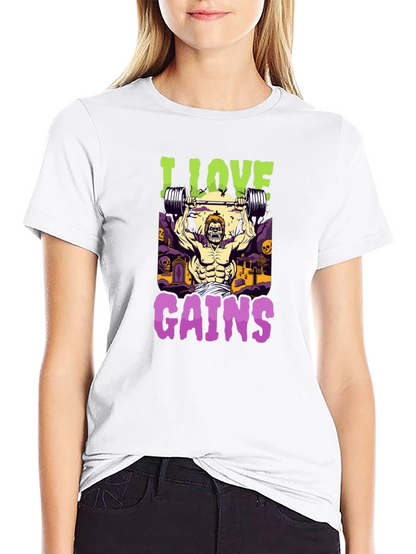 I Love Gains Graphic Tee