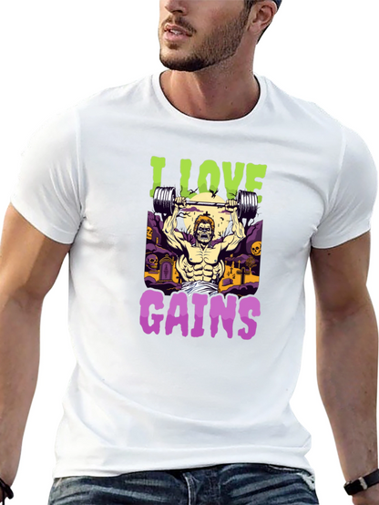 I Love Gains Graphic Tee