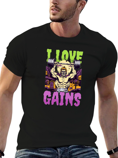 I Love Gains Graphic Tee
