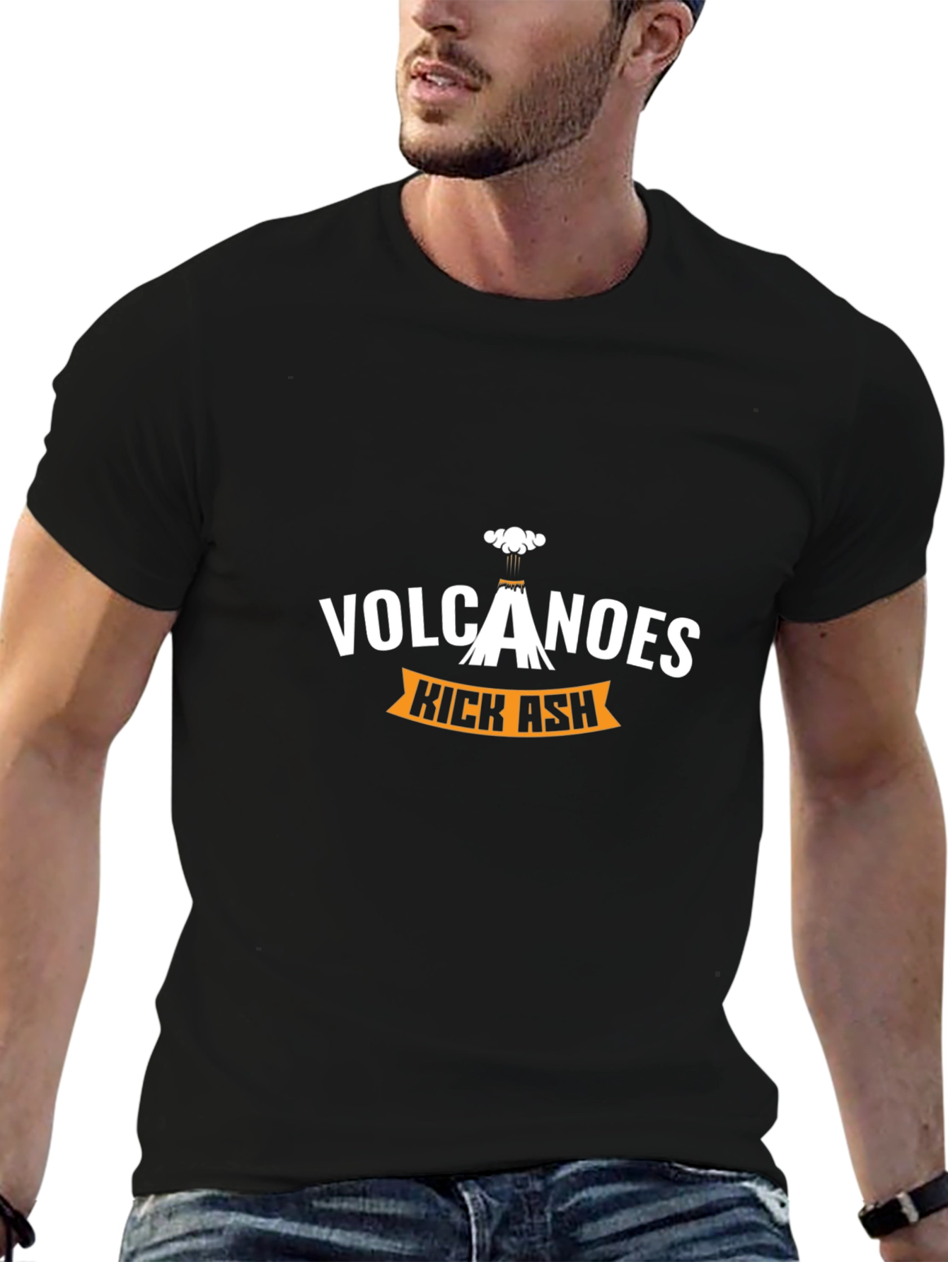 Volcanoes Kick Ash Graphic T-Shirt