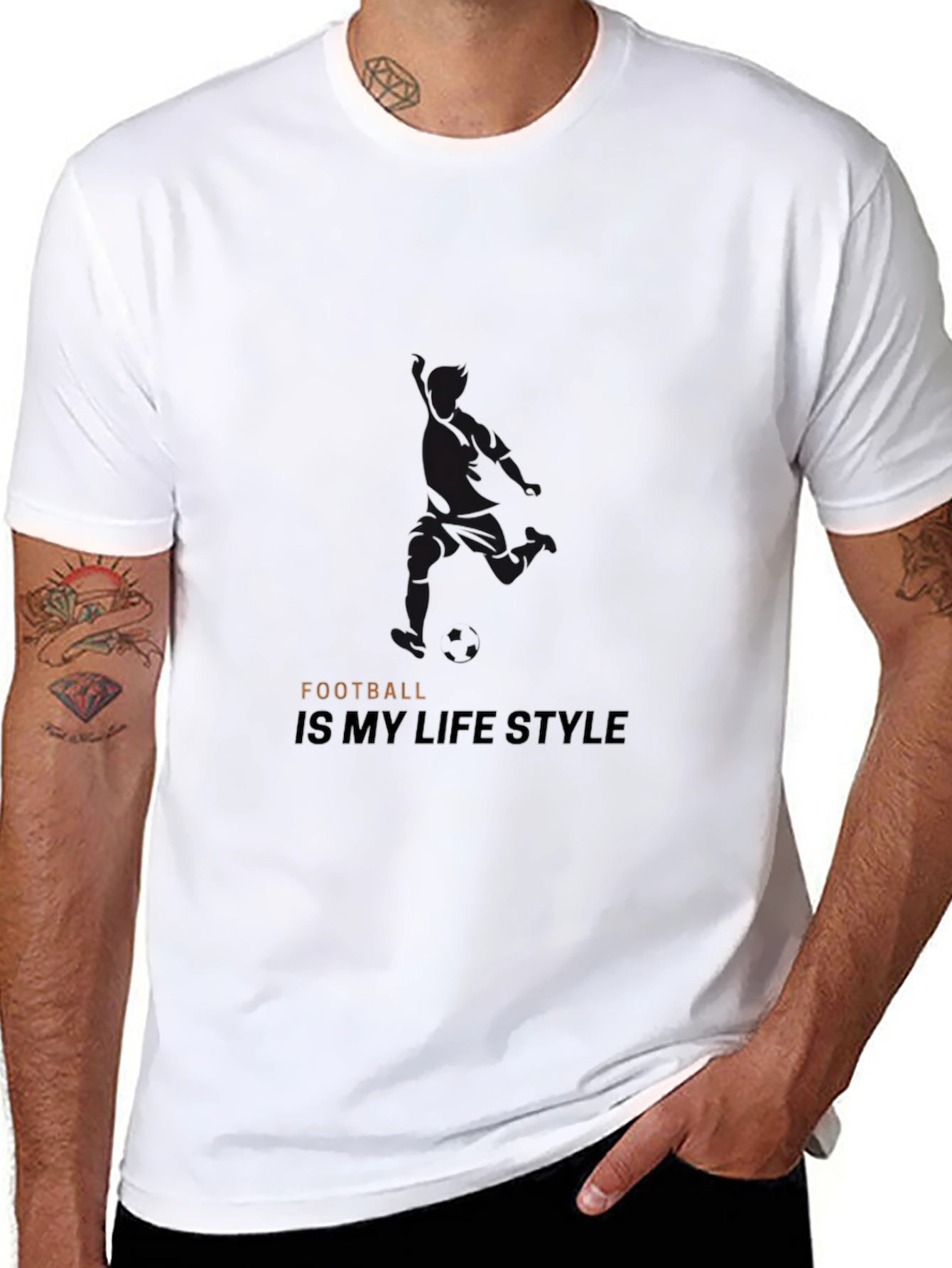 Football Lifestyle Black T-Shirt