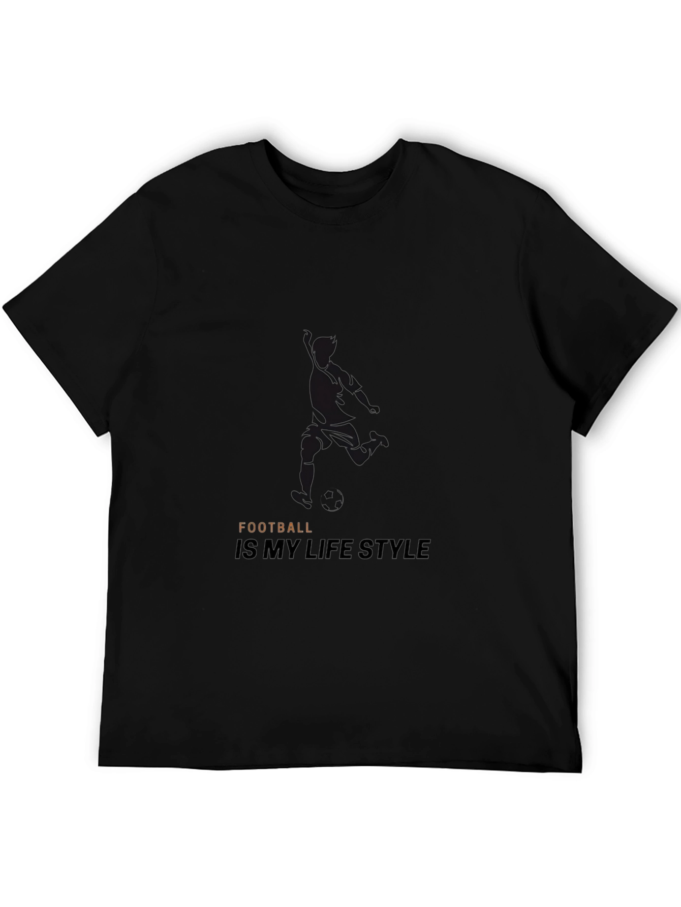 Football Lifestyle Black T-Shirt