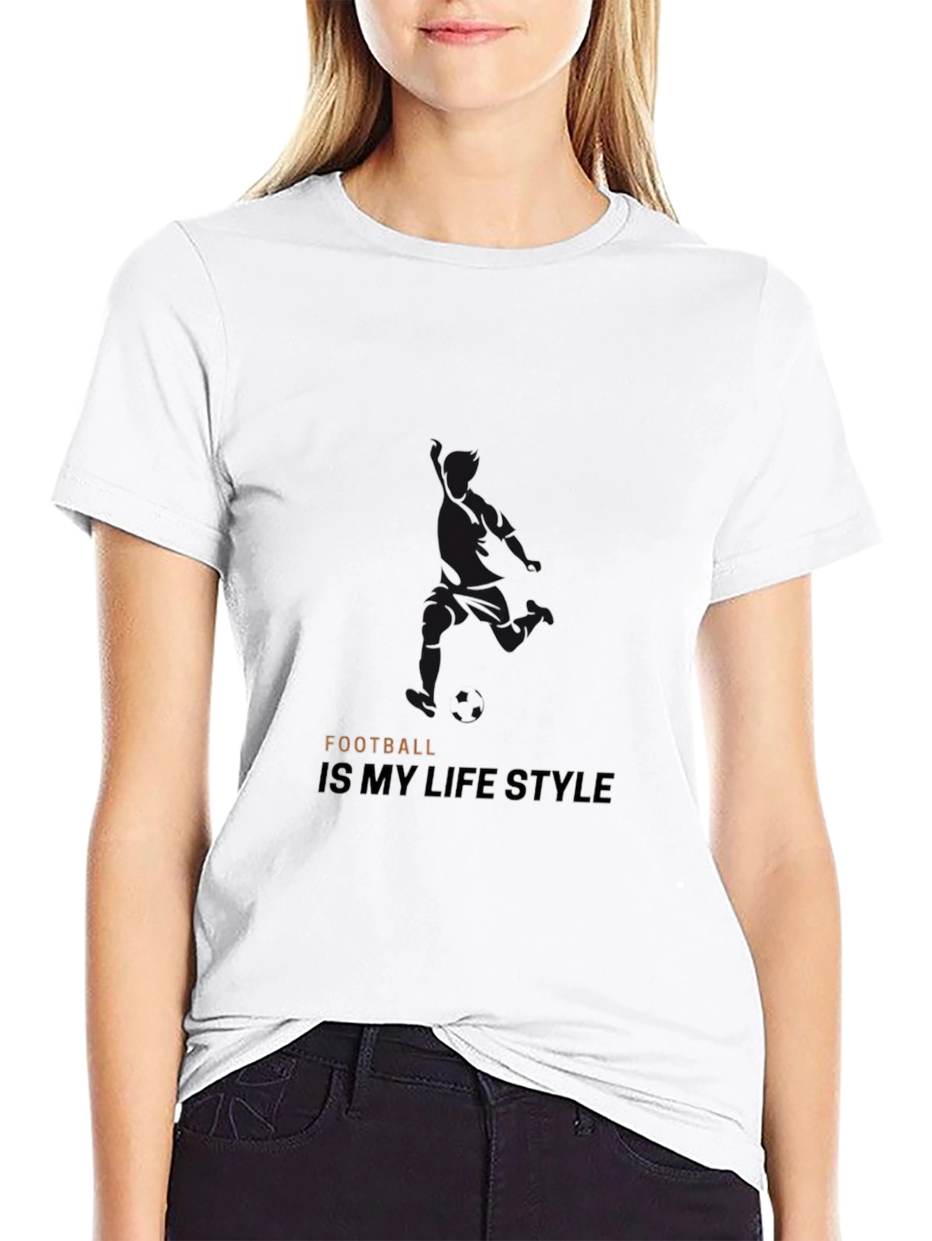 Football Lifestyle Black T-Shirt