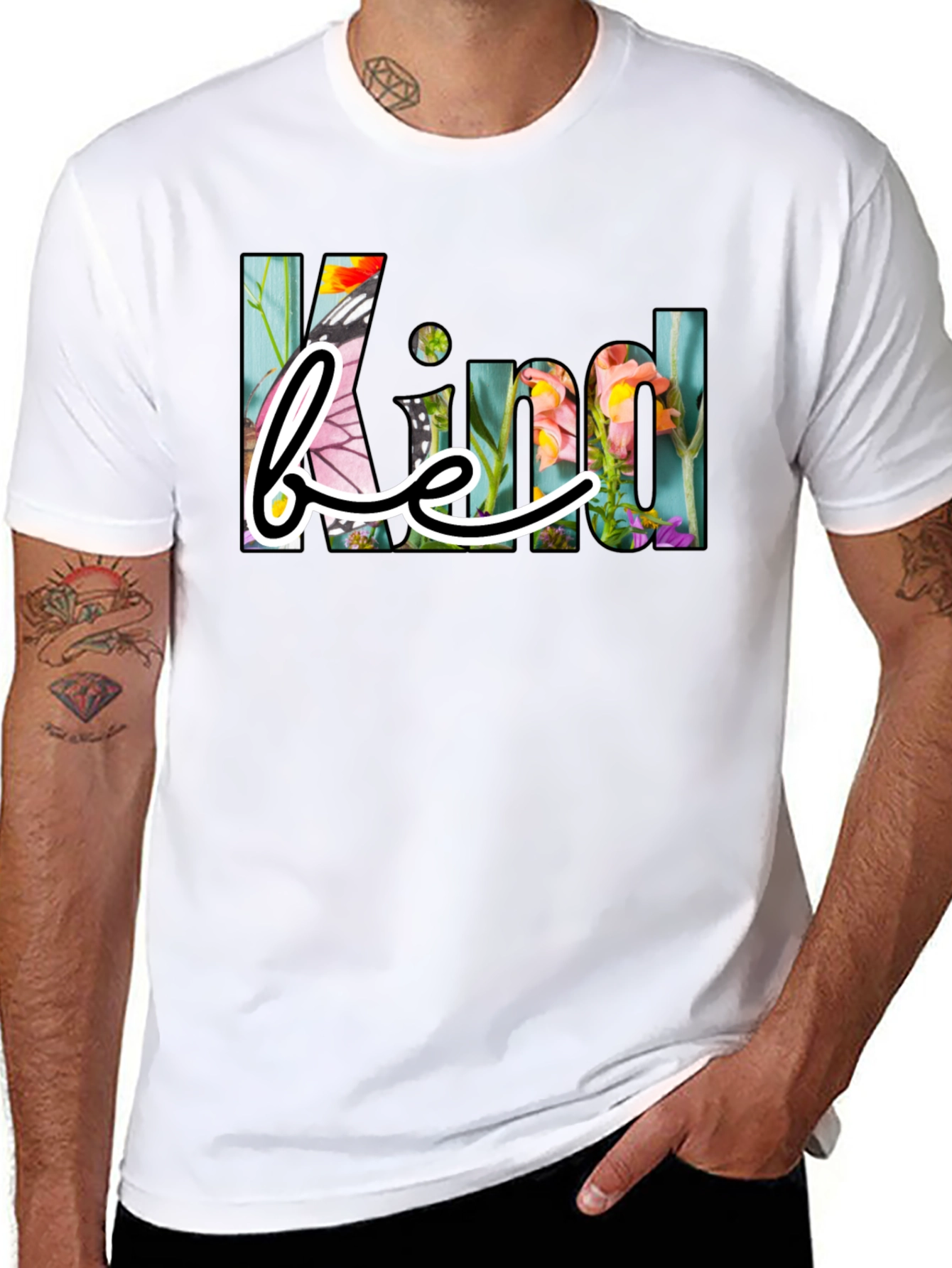 Be Kind Floral Graphic T-Shirt