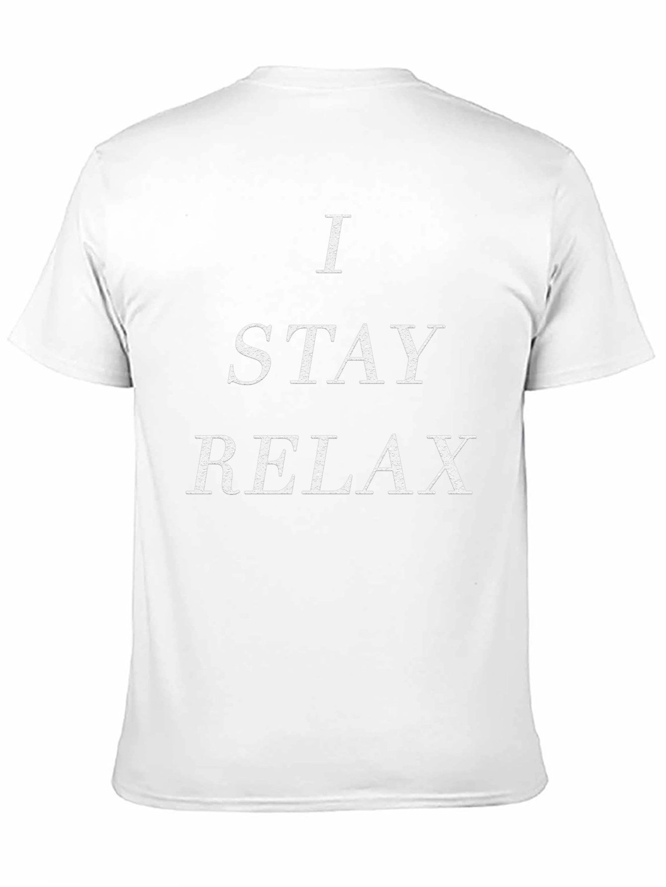I STAY RELAX Black Graphic T-Shirt