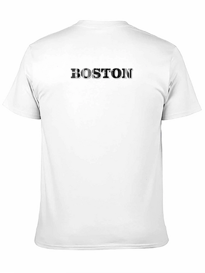 Boston Graphic Print T-Shirt - Black