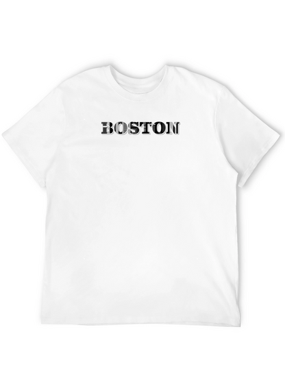Boston Graphic Print T-Shirt - Black