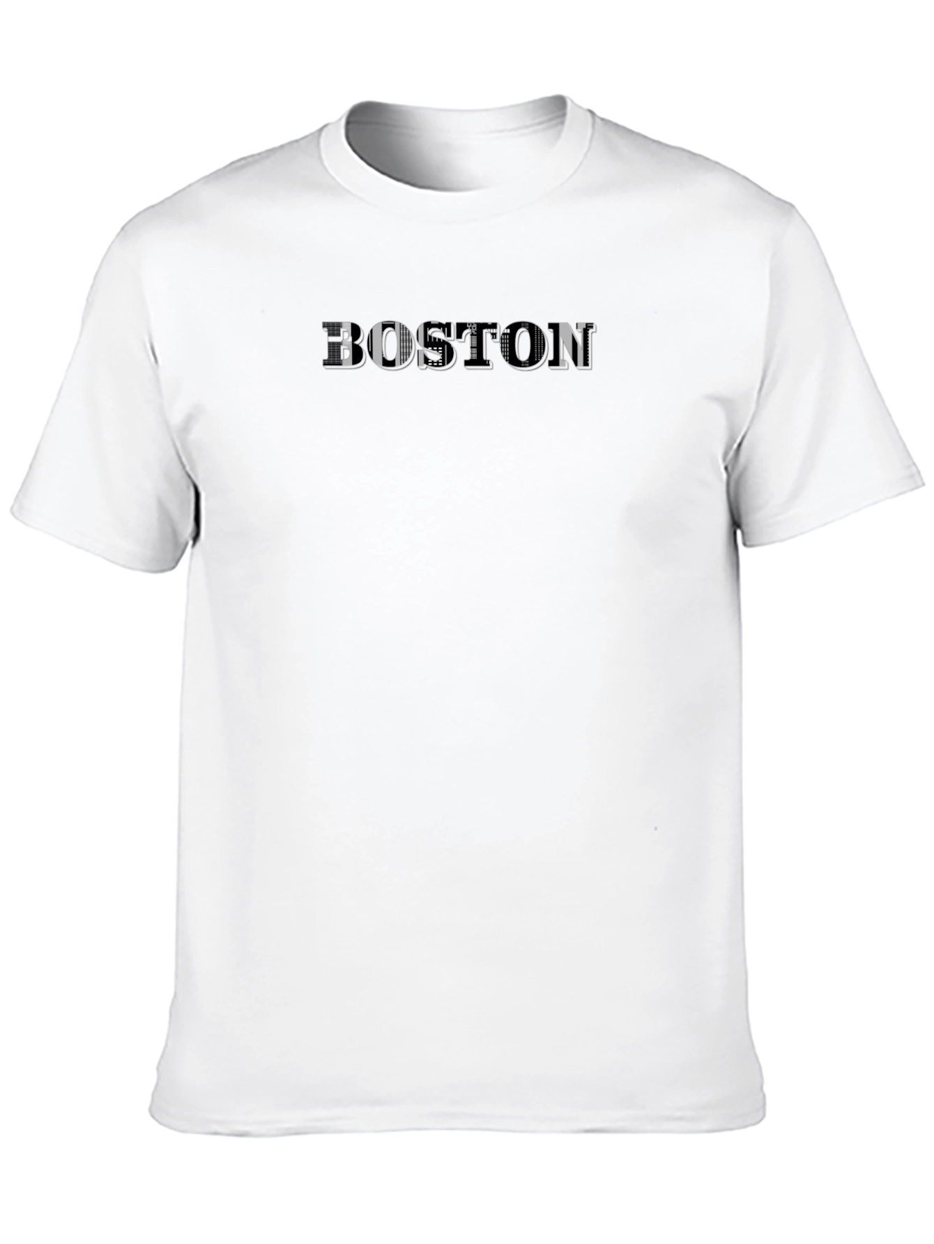 Boston Graphic Print T-Shirt - Black