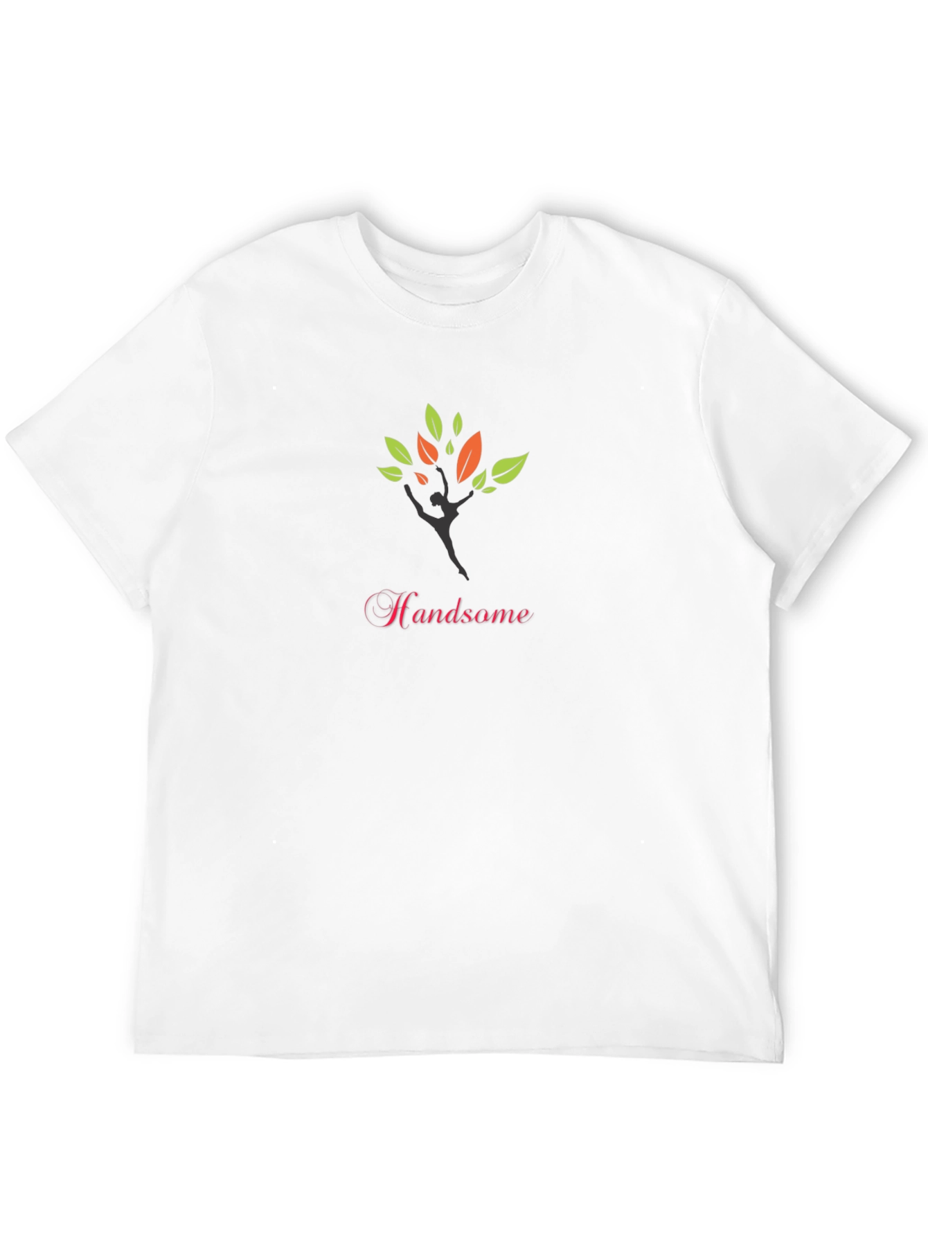 Stylish Black Tee with Handsome Tree Design