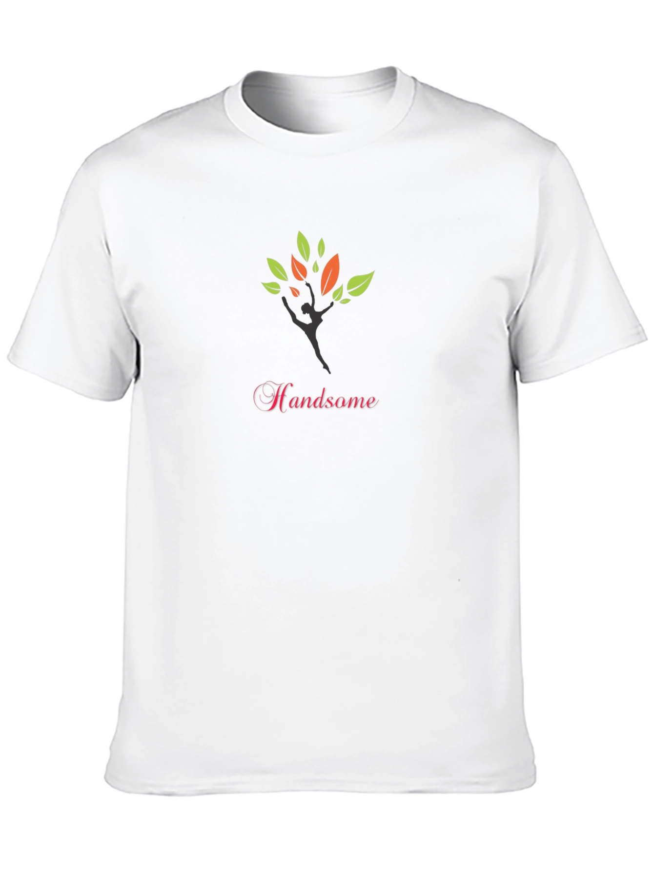 Stylish Black Tee with Handsome Tree Design