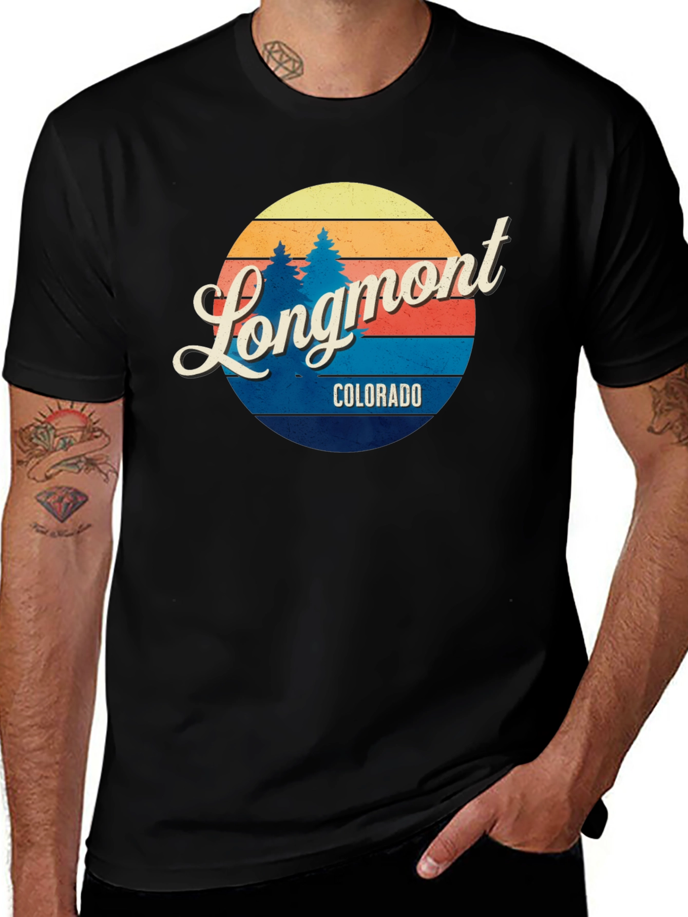 Longmont Colorado Retro T-Shirt