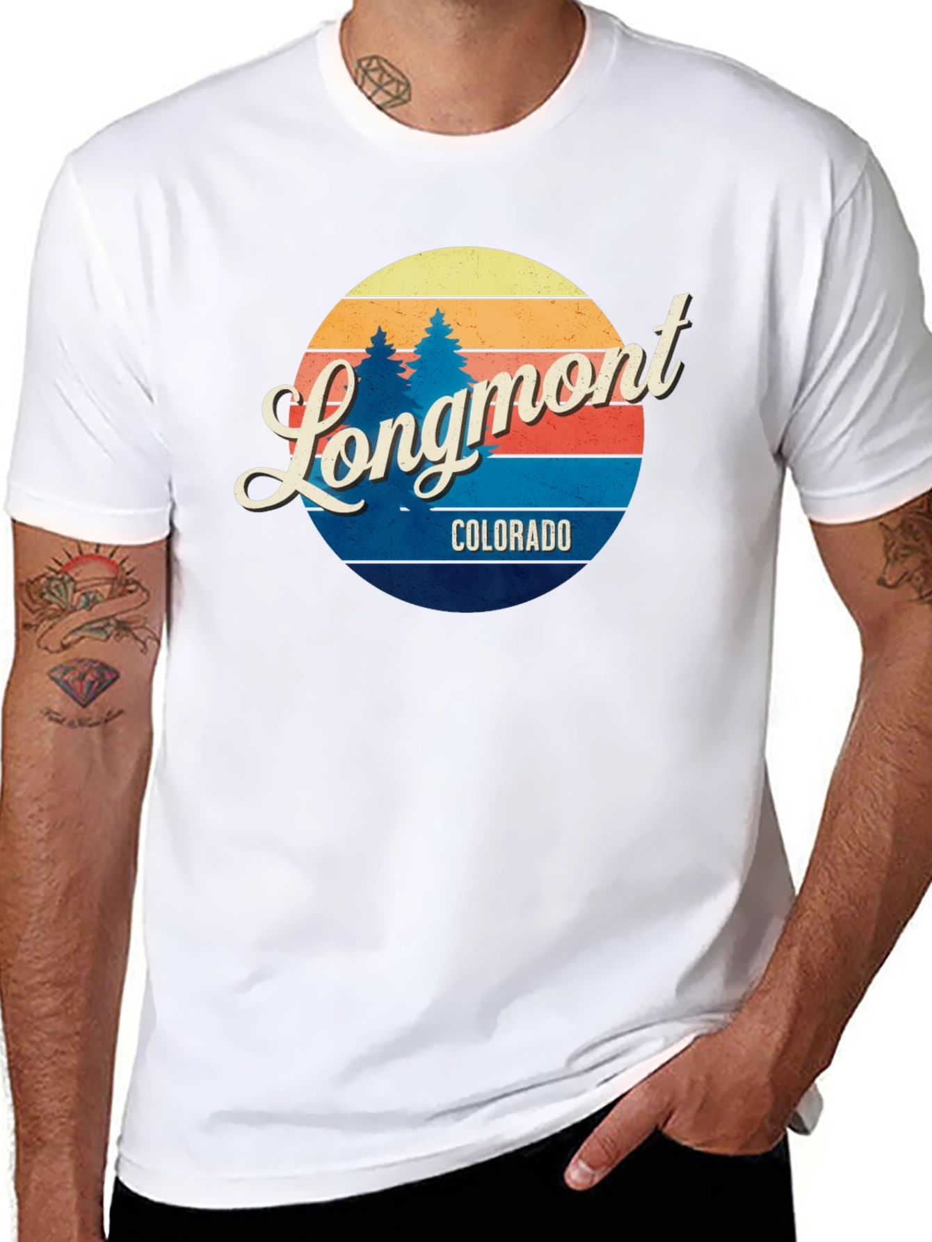 Longmont Colorado Retro T-Shirt