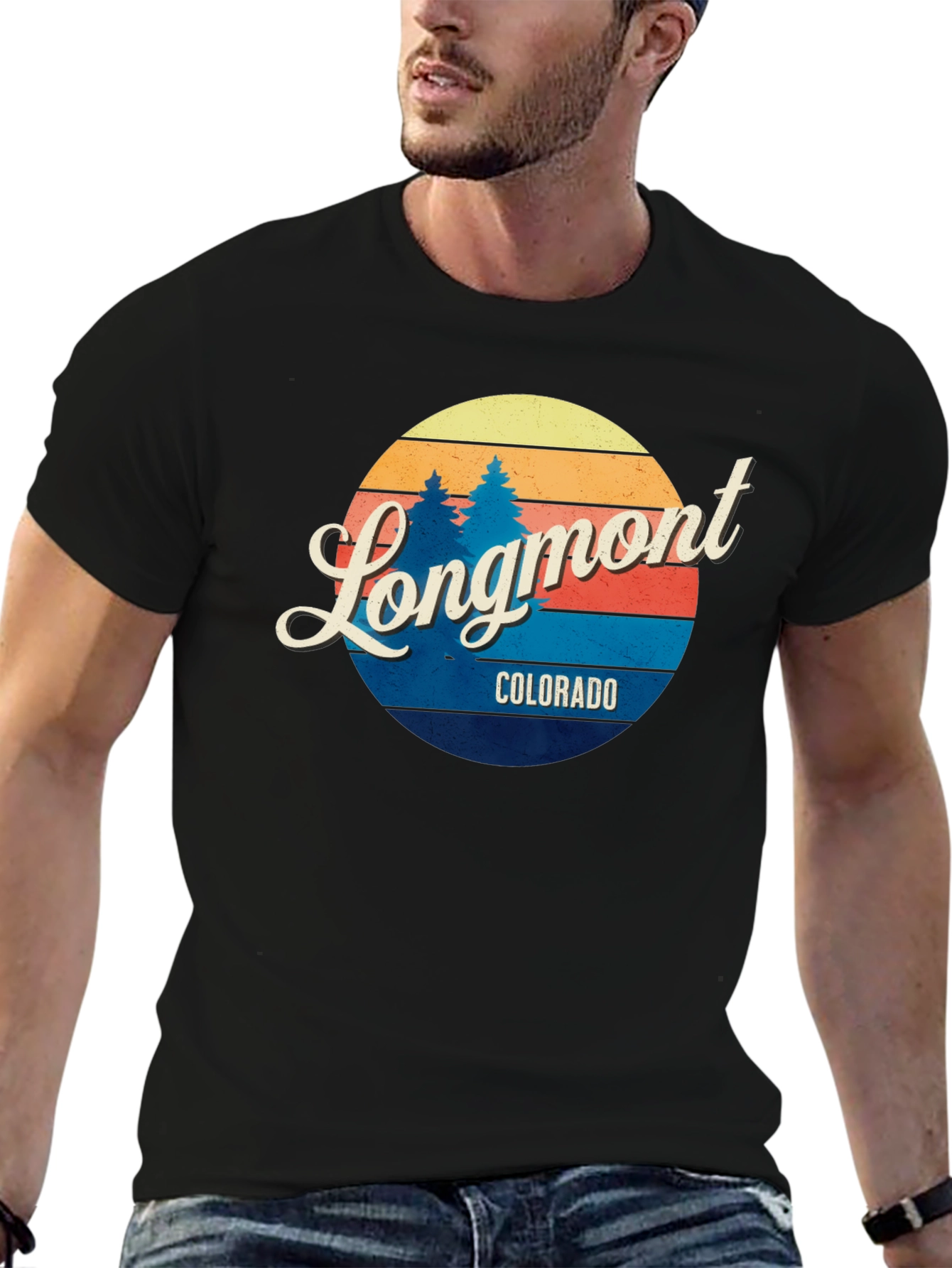 Longmont Colorado Retro T-Shirt