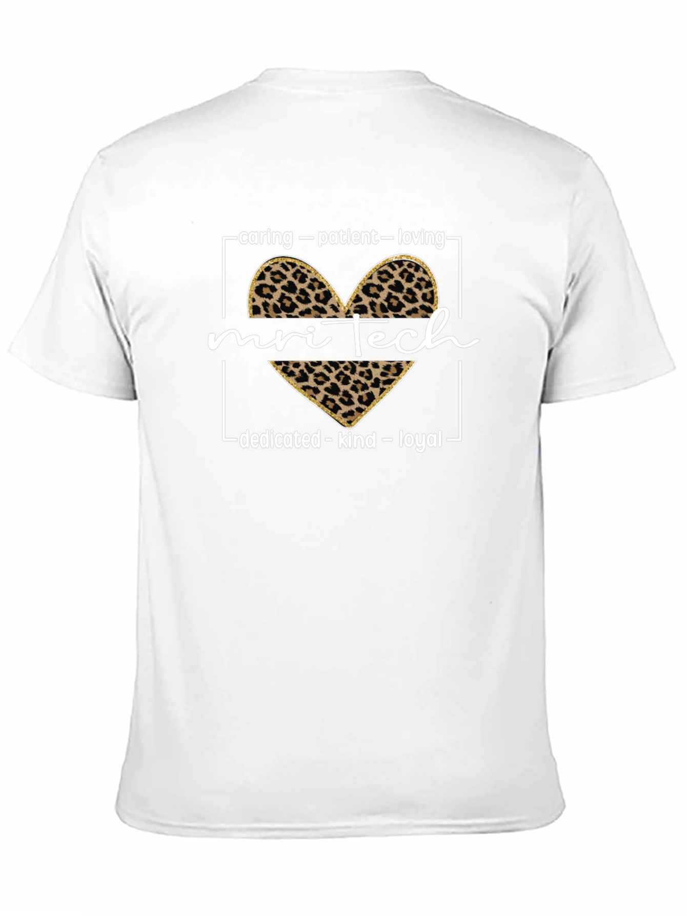 MRI Tech Leopard Heart T-Shirt