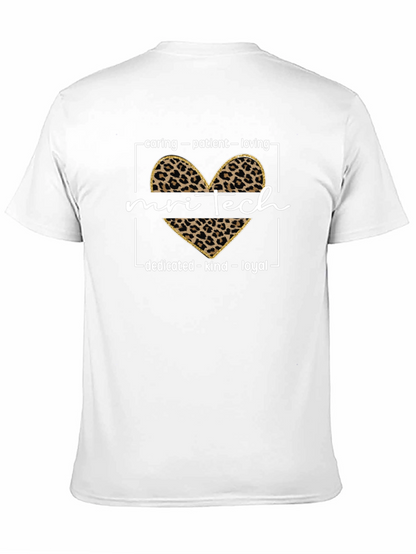 MRI Tech Leopard Heart T-Shirt