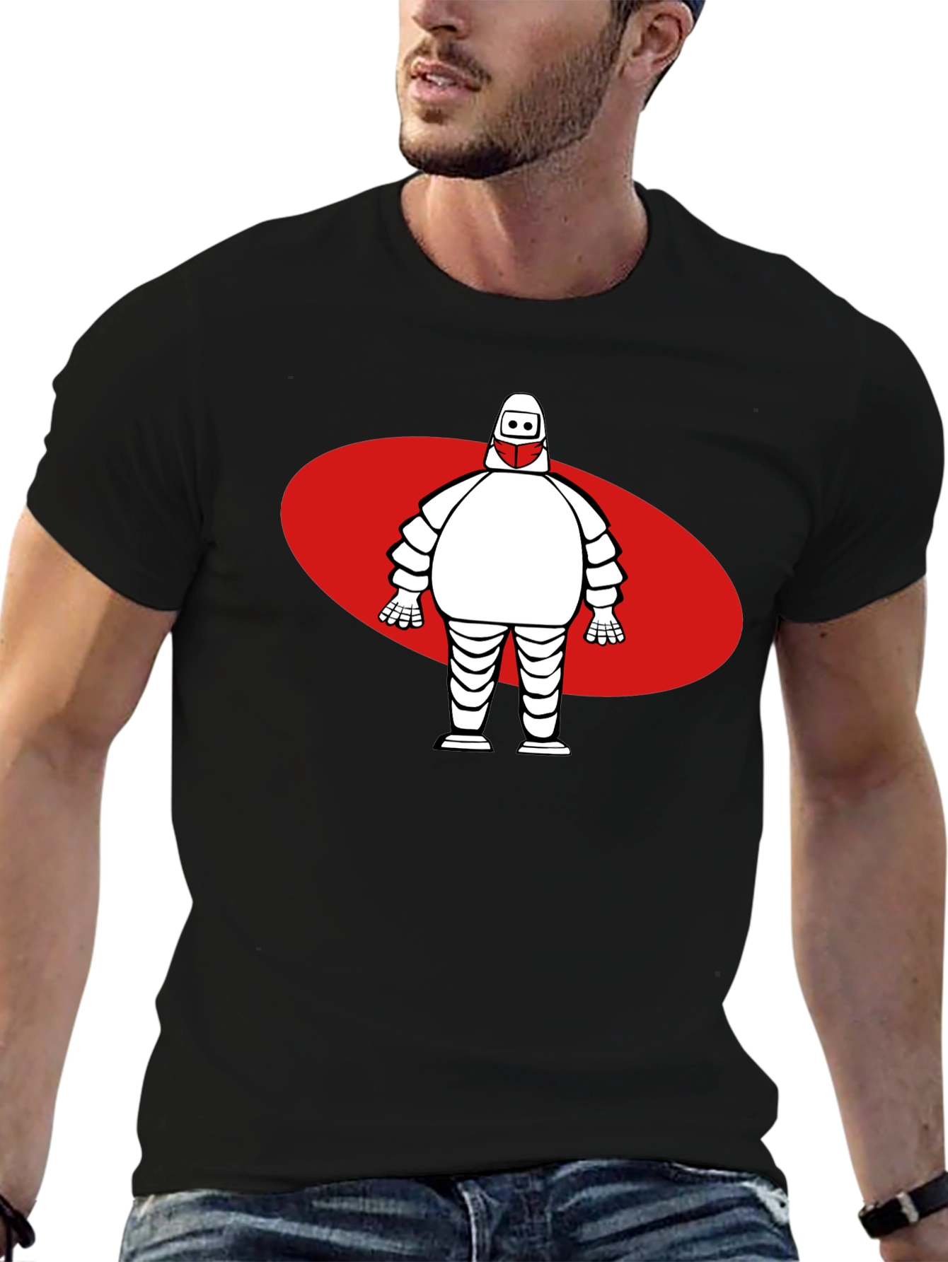 Michelin Man T-Shirt Black Unique Design