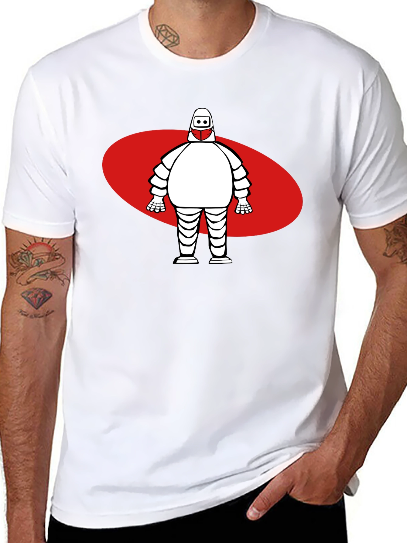 Michelin Man T-Shirt Black Unique Design