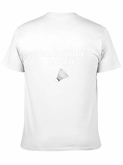 Badminton Coach Graphic Tee - Sporty Design