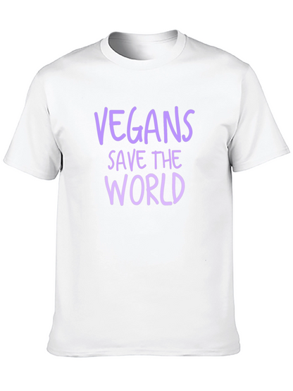 Vegan Save the World Black T-Shirt