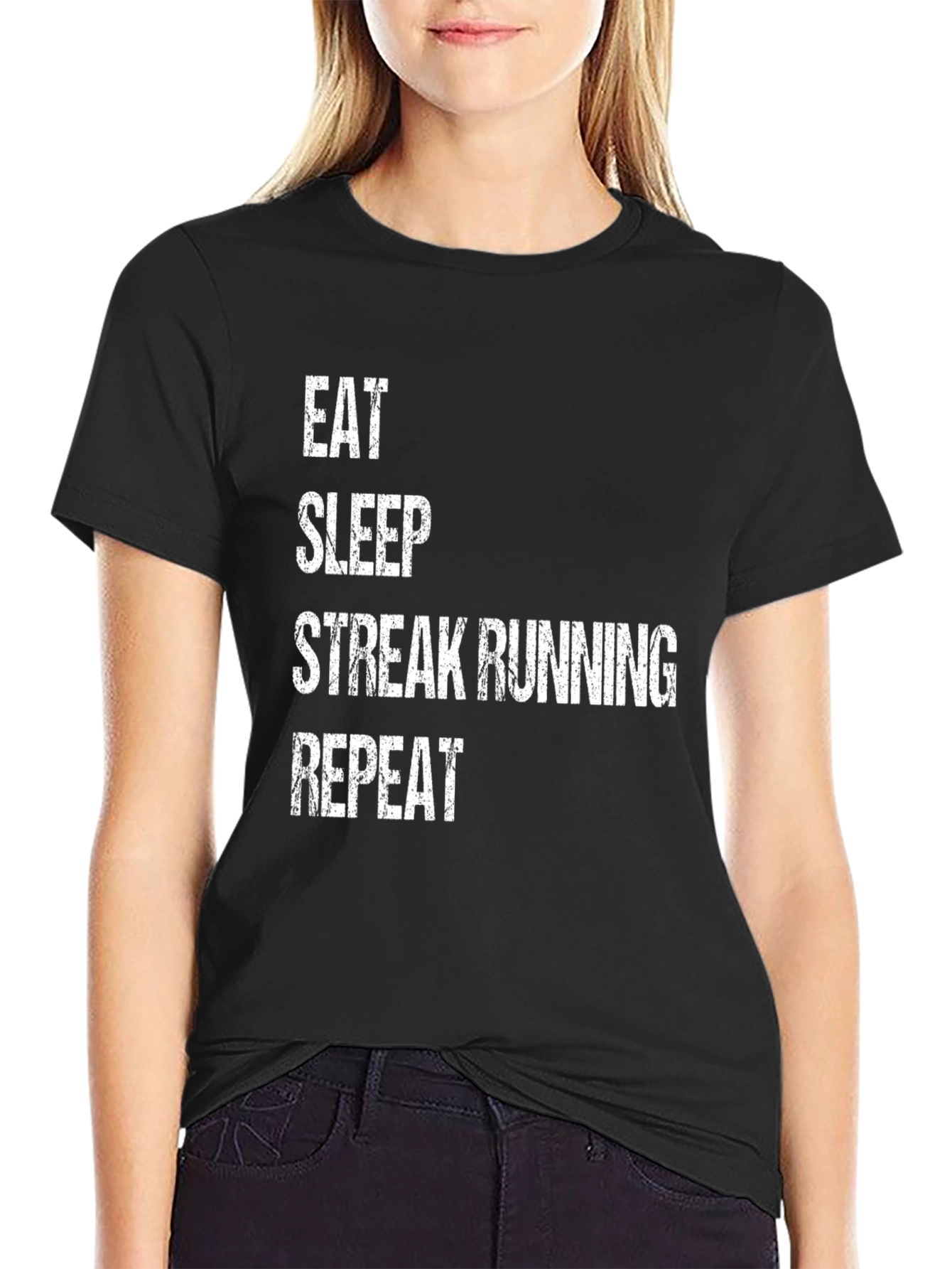 Eat Sleep Streak Running Repeat T-Shirt