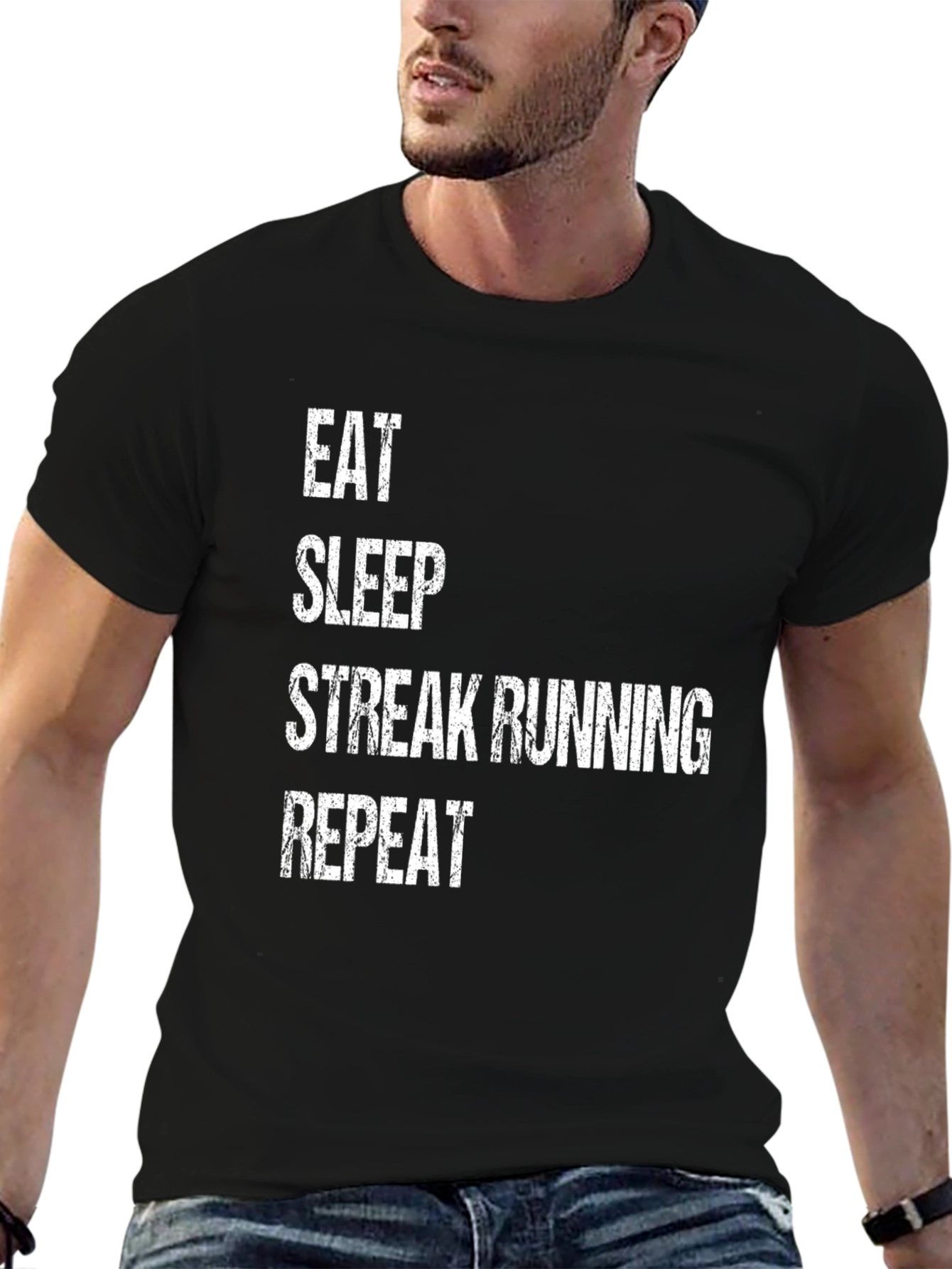 Eat Sleep Streak Running Repeat T-Shirt