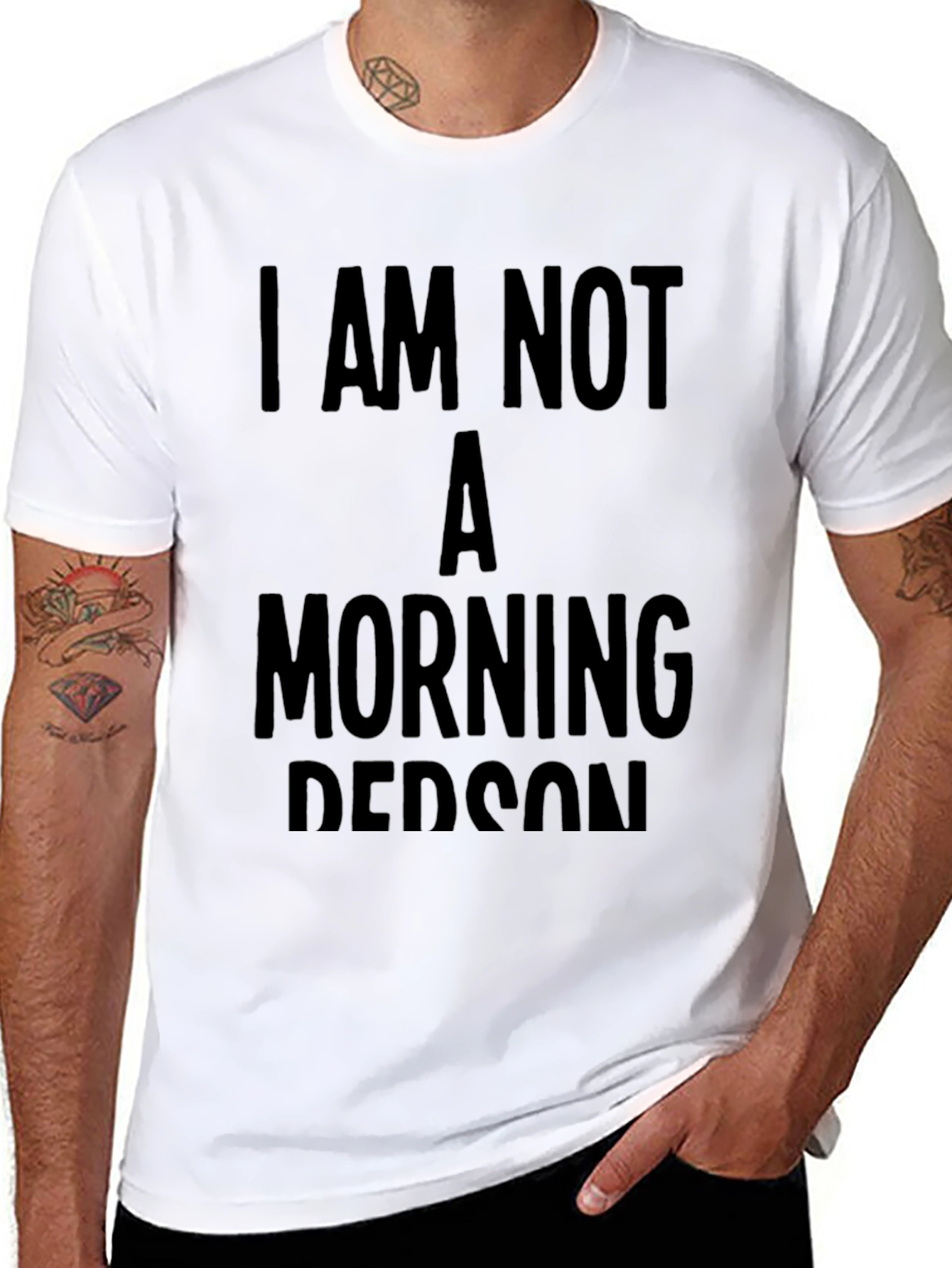 I Am Not A Morning Person Graphic Tee