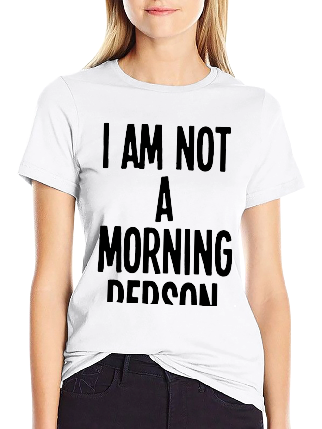 I Am Not A Morning Person Graphic Tee