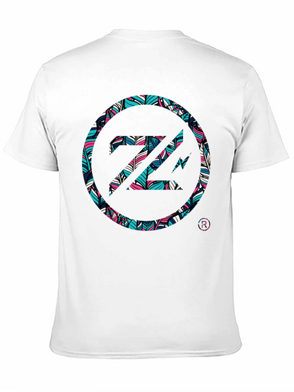 Abstract Feather Z Logo Black Tee