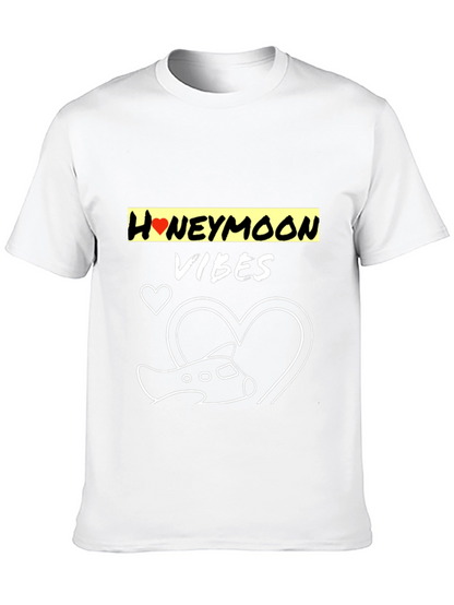 Honeymoon Vibes Black Graphic Tee