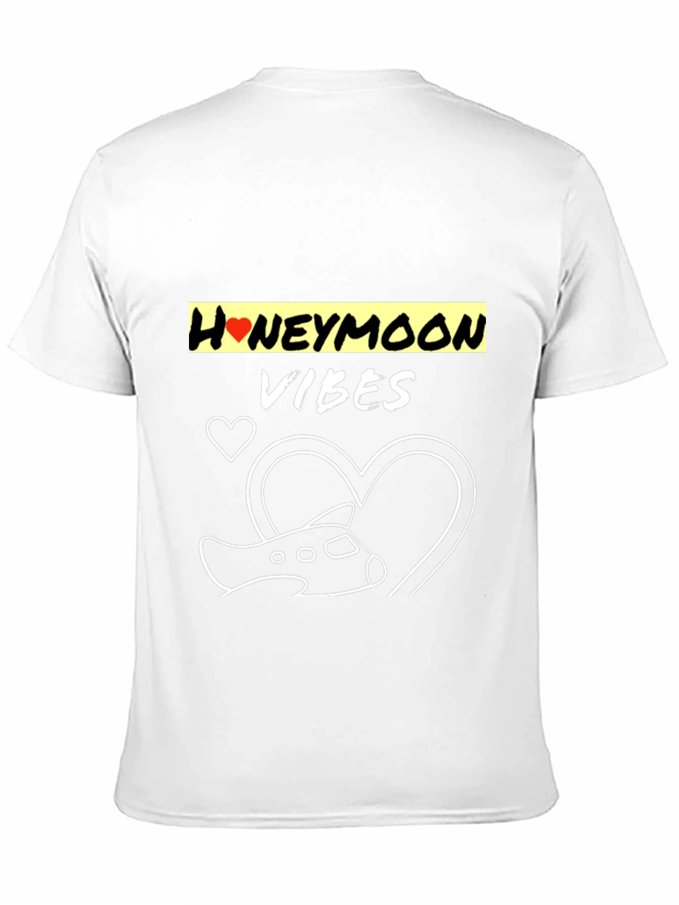 Honeymoon Vibes Black Graphic Tee
