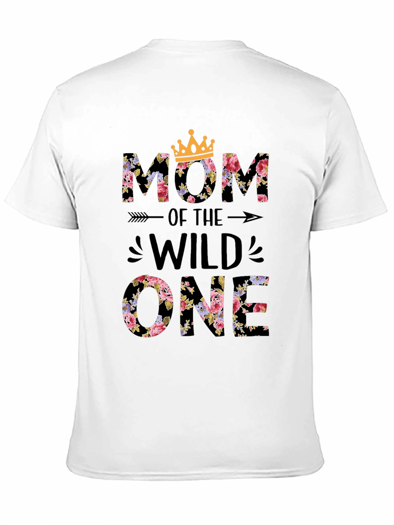 Floral Mom of the Wild One Tee