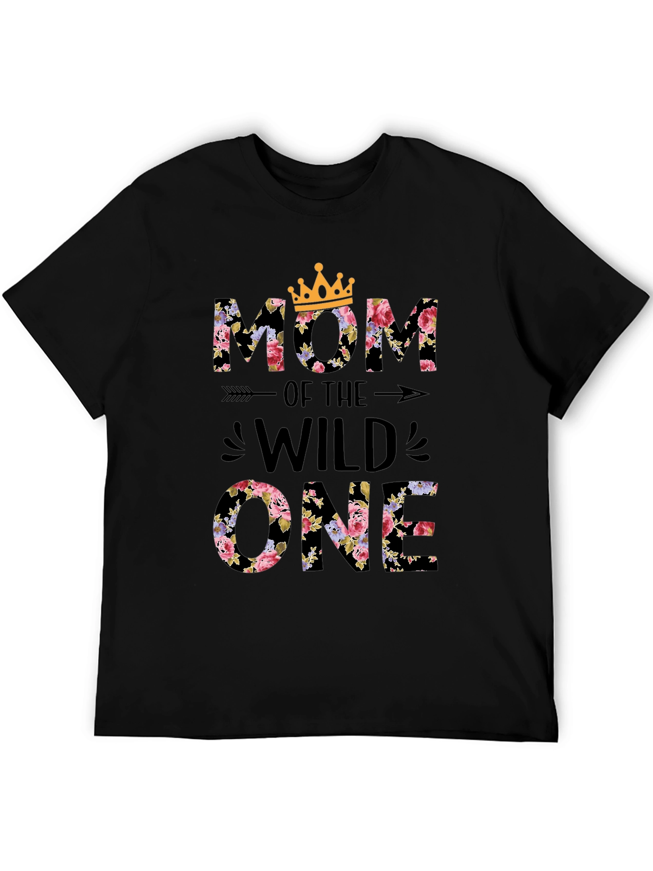 Floral Mom of the Wild One Tee
