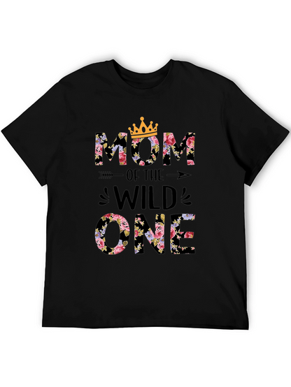 Floral Mom of the Wild One Tee